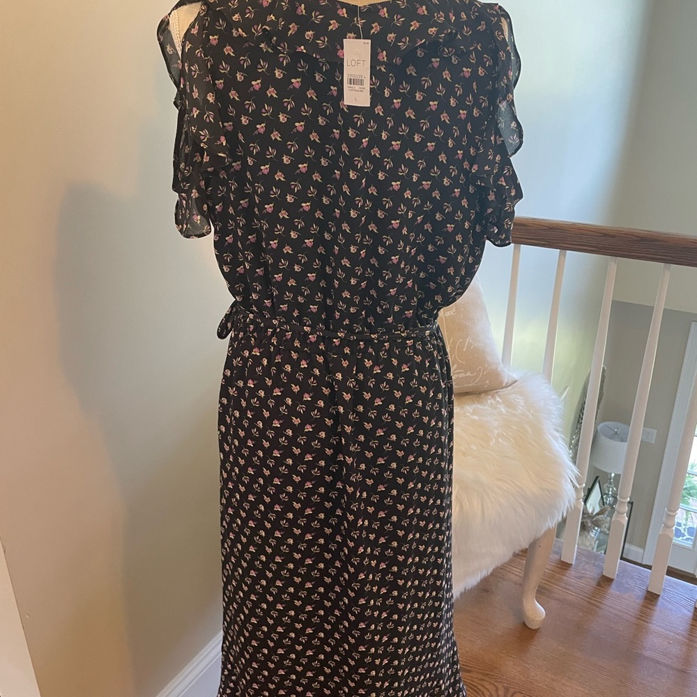 Floral dress from Loft new with tags.